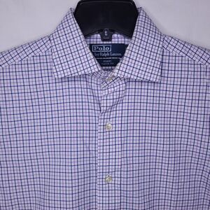 Polo Ralph Lauren Shirt Mens 15.5 Check Regent Classic Fit
